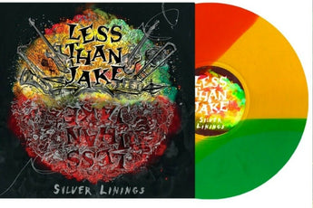 Less Than Jake - Silver Linings (Purenoise Webstore Exclusive Red / Yellow / Green Tri - Striped Vinyl LP x/300) - Rare Limiteds