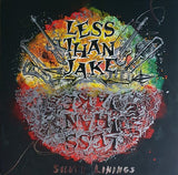 Less Than Jake - Silver Linings (Purenoise Webstore Exclusive Red / Yellow / Green Tri - Striped Vinyl LP x/300) - Rare Limiteds
