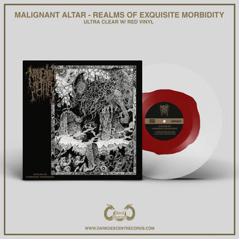 Malignant Altar - Realms Of Exquisite Morbidity (Limited Edition Transparent Red Inside Ultra Clear Vinyl LP) - Rare Limiteds