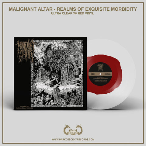 Malignant Altar - Realms Of Exquisite Morbidity (Limited Edition Transparent Red Inside Ultra Clear Vinyl LP) - Rare Limiteds