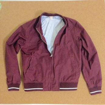 Maroon Baseball Jacket w/ Seersucker Interior (Red Fleece Collection) - Rare Limiteds