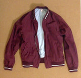 Maroon Baseball Jacket w/ Seersucker Interior (Red Fleece Collection) - Rare Limiteds