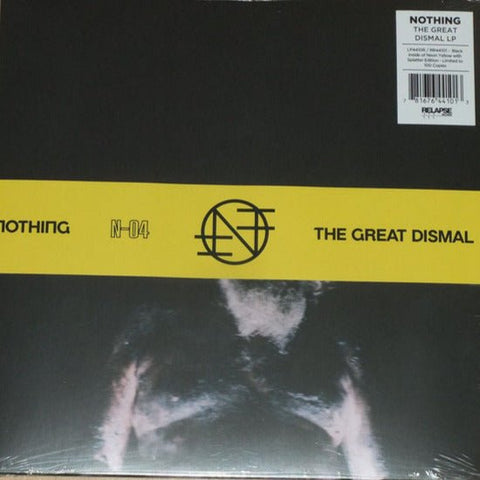 Nothing - The Great Dismal (Evil Greed Exclusive Black Inside Neon Yellow w/ Splatter Vinyl LP w/ OBI x/100) - Rare Limiteds