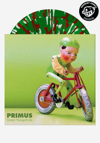 Primus - Green Naugahyde (Newbury Comics Exclusive Emerald Green w/ Red & Silver Splatter Vinyl 2xLP x/1000) - Rare Limiteds