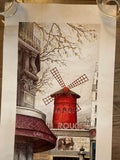 Raphael Ortiz Aldau - Paris Moulin Rouge (Autographed Print - 1974) - Rare Limiteds
