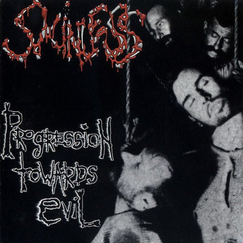 Skinless - Progression Towards Evil (Limited Edition Half Red / Half Black Vinyl LP x/50) - Rare Limiteds