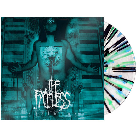 The Faceless - Akeldama (15 - Year Anniversary Edition Ultra Clear w/ Black, Blue & Green Splatter Vinyl LP x/250) - Rare Limiteds
