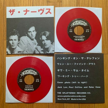 The Nerves - The Nerves [Self - Titled] EP (Limited Japanese Edition Red 7" Vinyl EP x/300) - Rare Limiteds