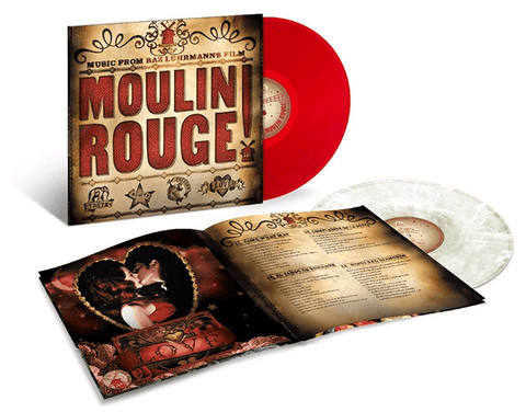 Various Artists - Moulin Rouge [Music From Baz Luhrmannn's Film] (Limited Edition Red & Clear White Marble Vinyl 2xLP) - Rare Limiteds